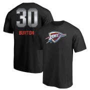 Deonte Burton Oklahoma City Thunder Black Midnight Mascot T-Shirt