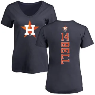 Derek Bell Women's Houston Astros Backer Slim Fit T-Shirt - Navy