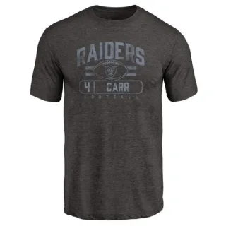 Derek Carr Oakland Raiders Flanker Tri-Blend T-Shirt - Black