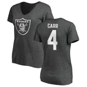 Derek Carr Women's Oakland Raiders One Color T-Shirt - Ash