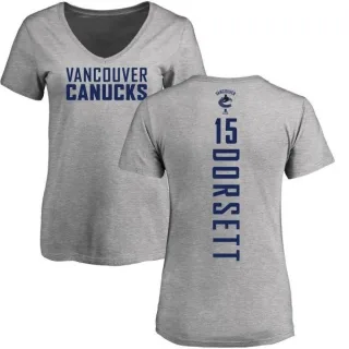 Derek Dorsett Women's Vancouver Canucks Backer T-Shirt - Ash