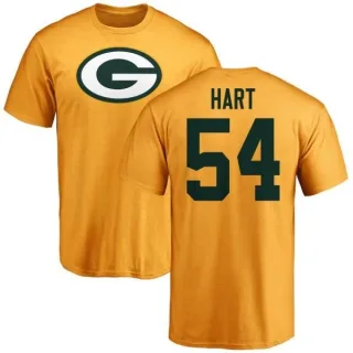 Derek Hart Green Bay Packers Name & Number Logo T-Shirt - Gold