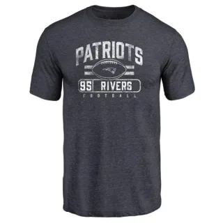 Derek Rivers New England Patriots Flanker Tri-Blend T-Shirt - Navy