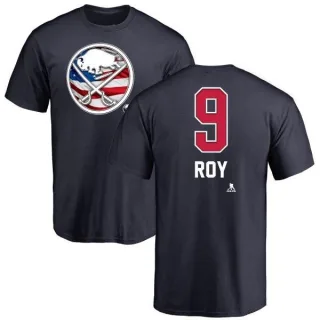 Derek Roy Buffalo Sabres Name and Number Banner Wave T-Shirt - Navy