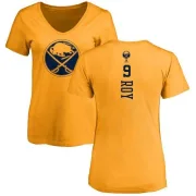 Derek Roy Women's Buffalo Sabres One Color Backer T-Shirt - Gold