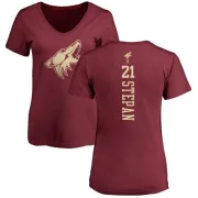 Derek Stepan Women's Arizona Coyotes One Color Backer T-Shirt - Maroon