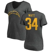 Derek Watt Women's Los Angeles Chargers One Color T-Shirt - Ash