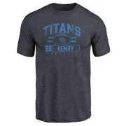 Derrick Henry Tennessee Titans Flanker Tri-Blend T-Shirt - Navy