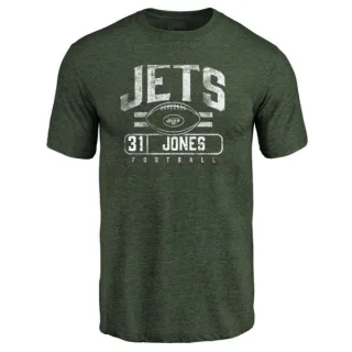 Derrick Jones New York Jets Flanker Tri-Blend T-Shirt - Green