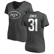 Derrick Jones Women's New York Jets One Color T-Shirt - Ash