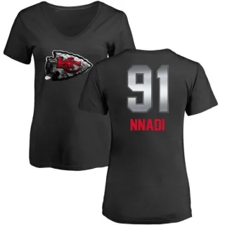 Derrick Nnadi Women's Kansas City Chiefs Midnight Mascot T-Shirt - Black