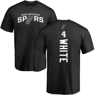 Derrick White San Antonio Spurs Black Backer T-Shirt
