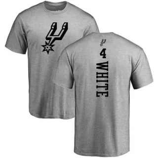 Derrick White San Antonio Spurs Heathered Gray One Color Backer T-Shirt