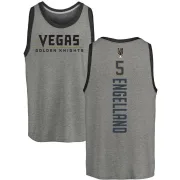 Deryk Engelland Vegas Golden Knights Backer Tri-Blend Tank - Heathered Gray