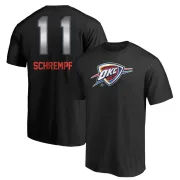 Detlef Schrempf Oklahoma City Thunder Black Midnight Mascot T-Shirt