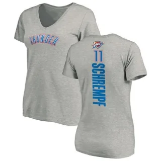 Detlef Schrempf Women's Oklahoma City Thunder Ash Backer T-Shirt