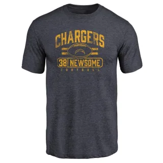 Detrez Newsome Los Angeles Chargers Flanker Tri-Blend T-Shirt - Navy