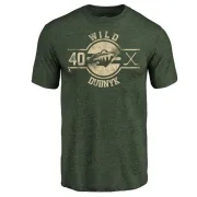 Devan Dubnyk Minnesota Wild Insignia Tri-Blend T-Shirt - Green