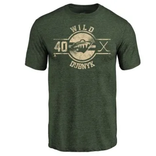 Devan Dubnyk Minnesota Wild Insignia Tri-Blend T-Shirt - Green