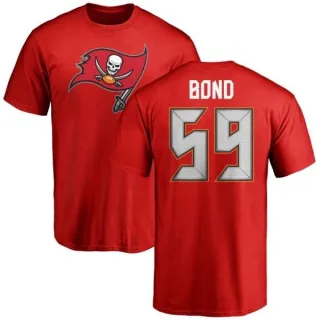 Devante Bond Tampa Bay Buccaneers Name & Number Logo T-Shirt - Red