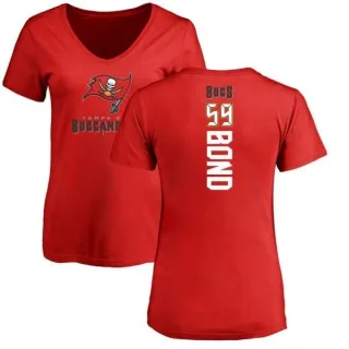 Devante Bond Women's Tampa Bay Buccaneers Backer Slim Fit T-Shirt - Red