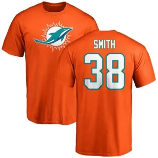 De'Veon Smith Miami Dolphins Name & Number Logo T-Shirt - Orange