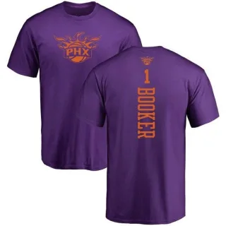 Devin Booker Phoenix Suns Purple One Color Backer T-Shirt