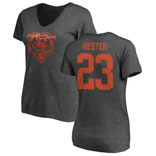 Devin Hester Women's Chicago Bears One Color T-Shirt - Ash