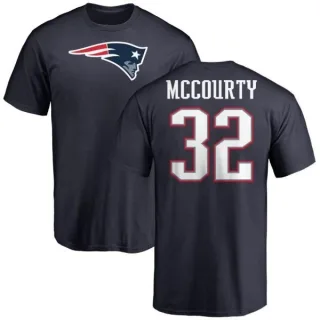 Devin McCourty New England Patriots Name & Number Logo T-Shirt - Navy