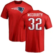 Devin McCourty New England Patriots Name & Number Logo T-Shirt - Red