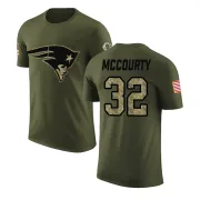 Devin McCourty New England Patriots Olive Salute to Service Legend T-Shirt