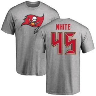 Devin White Tampa Bay Buccaneers Name & Number Logo T-Shirt - Ash