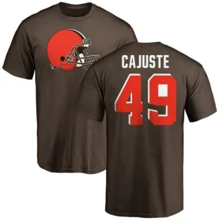 Devon Cajuste Cleveland Browns Name & Number Logo T-Shirt - Brown