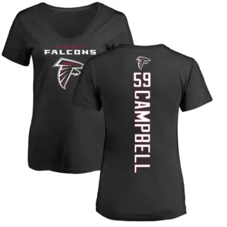 De'Vondre Campbell Women's Atlanta Falcons Backer Slim Fit T-Shirt - Black