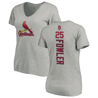 Dexter Fowler Women's St. Louis Cardinals Backer Slim Fit T-Shirt - Ash