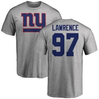 Dexter Lawrence New York Giants Name & Number Logo T-Shirt - Ash