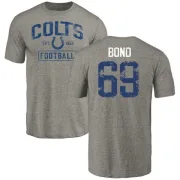 Deyshawn Bond Indianapolis Colts Gray Distressed Name & Number Tri-Blend T-Shirt