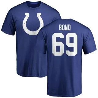 Deyshawn Bond Indianapolis Colts Name & Number Logo T-Shirt - Royal