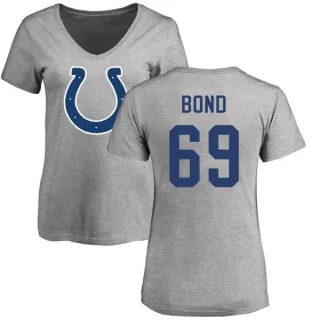 Deyshawn Bond Women's Indianapolis Colts Name & Number Logo Slim Fit T-Shirt - Ash