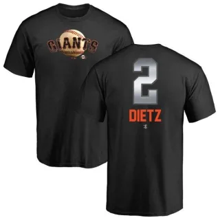 Dick Dietz San Francisco Giants Midnight Mascot T-Shirt - Black