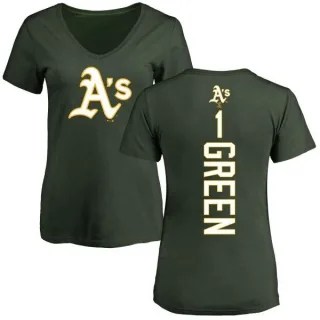 Dick Green Women's Oakland Athletics Backer Slim Fit T-Shirt - Green