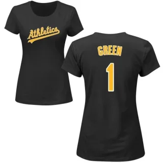 Dick Green Women's Oakland Athletics Name & Number T-Shirt - Black