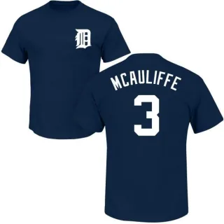 Dick Mcauliffe Detroit Tigers Name & Number T-Shirt - Navy