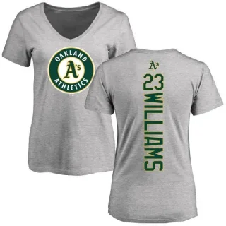 Dick Williams Women's Oakland Athletics Backer Slim Fit T-Shirt - Ash