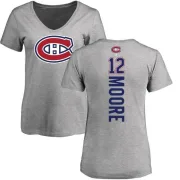 Dickie Moore Women's Montreal Canadiens Backer T-Shirt - Ash