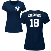 Didi Gregorius Women's New York Yankees Name & Number T-Shirt - Navy