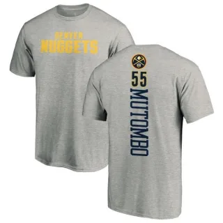 Dikembe Mutombo Denver Nuggets Ash Backer T-Shirt