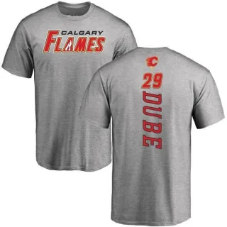 Dillon Dube Calgary Flames Backer T-Shirt - Ash