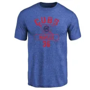 Dillon Maples Chicago Cubs Base Runner Tri-Blend T-Shirt - Royal