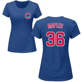 Dillon Maples Women's Chicago Cubs Name & Number T-Shirt - Royal